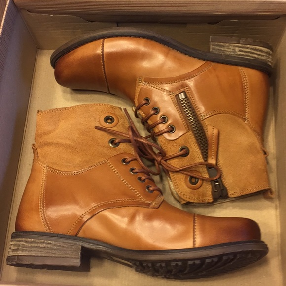 Tara M.® Loris. Cognac Ankle Boots - Picture 7 of 8